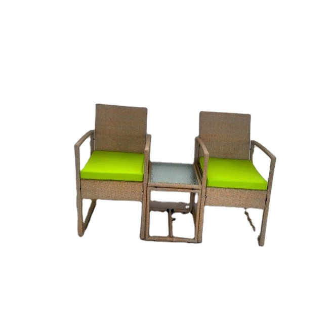Handmade Rattan Woven Coffee Table Chair For Outdoor Dining And Relaxing Table Chair Ottoman Furniture Sets