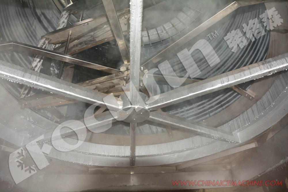 3 Ton Flake Ice Machine for Seawater 1.5mm-2.5mm Ice Size 16KW Voltage Small Capacity