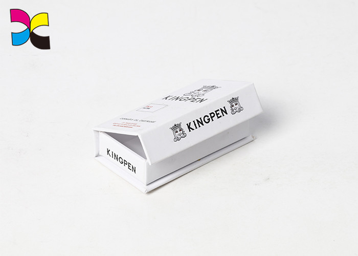 Electronic Cigarette Printed Gift Boxes Flap Rigid Logo Brand 157gsm C2S Art Paper