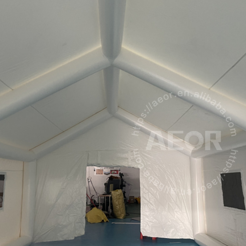 Outdoor Medical Inflatable Tent Removable Airtight Inflatable White Tent