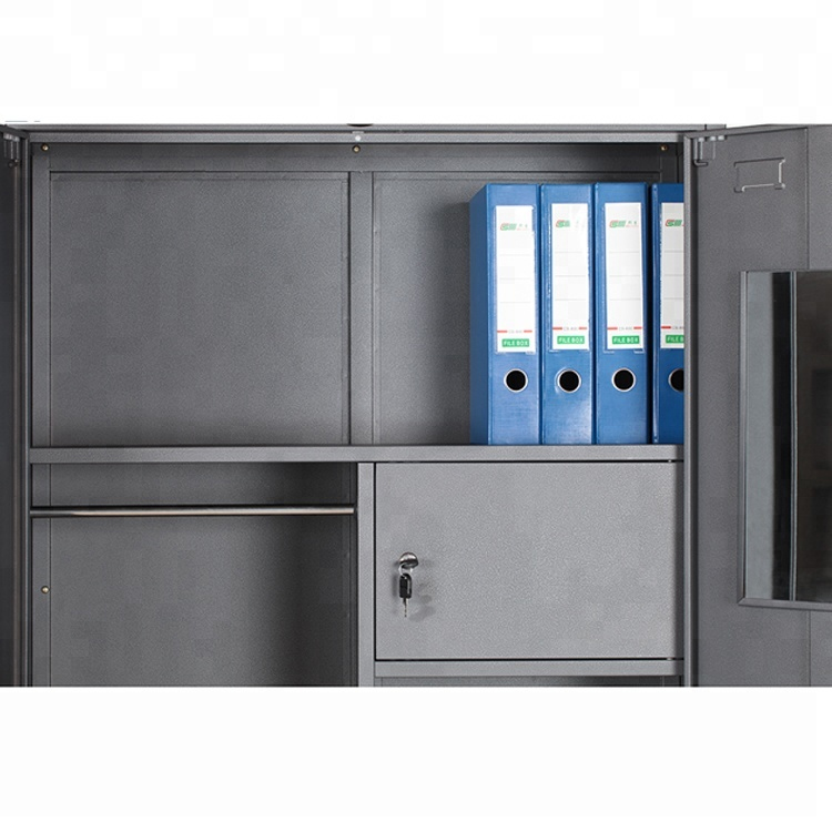 Bedroom Waterproof 2 Door Metal Wardrobe Closets