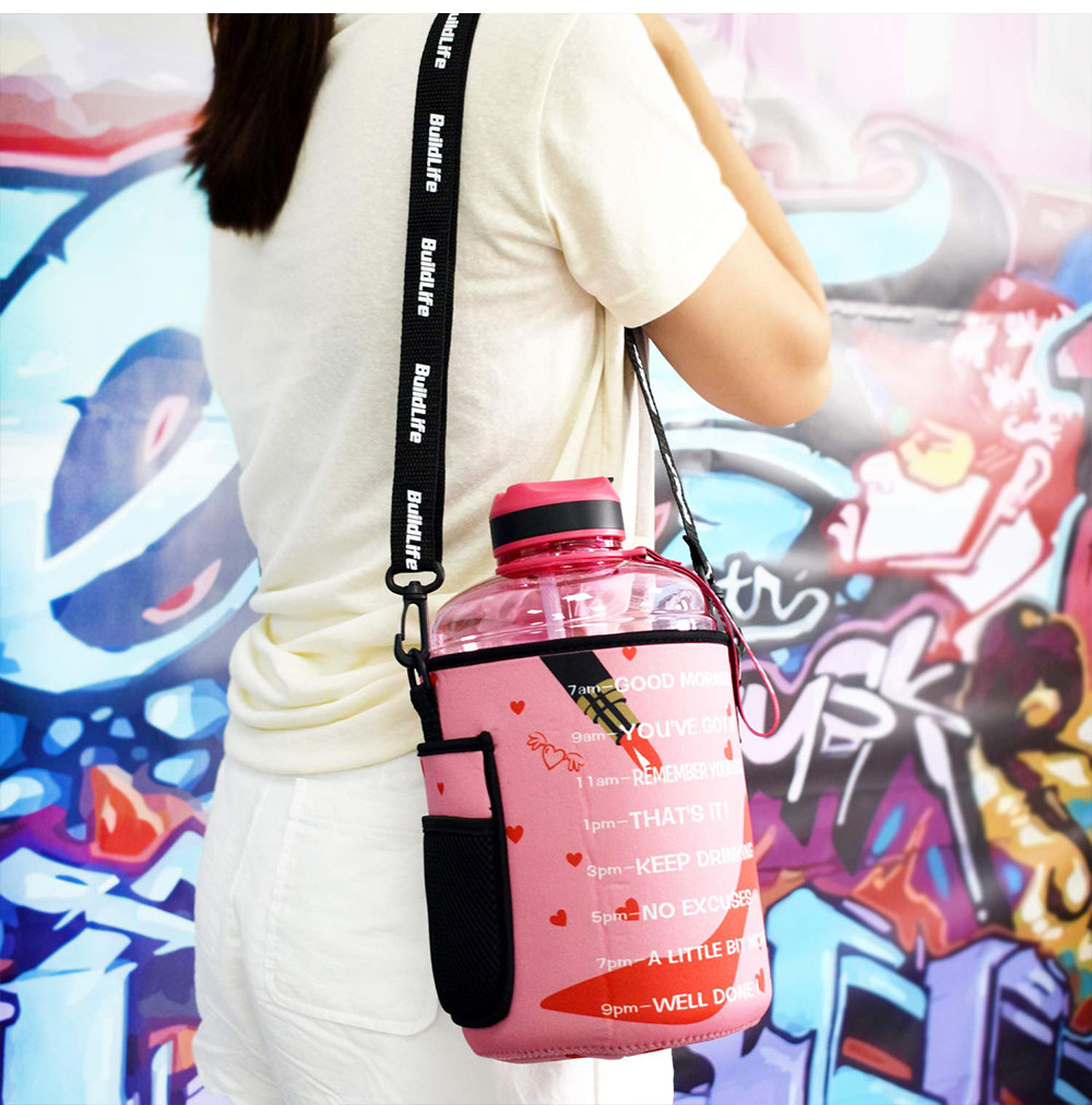 Portable Insulated Neoprene Bottle Cooler Carrier For Biker
