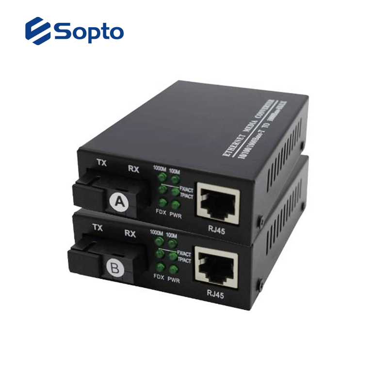 10/100/1000M 1 UTP Fiber Converter , 850nm Media Converter Optical Ethernet