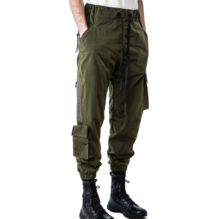 OEM Custom Mens Leisure Pants Casual Cargo Trousers With Multi Pocket