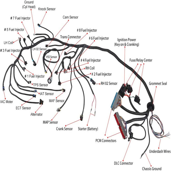 12V Engine Wiring Harness