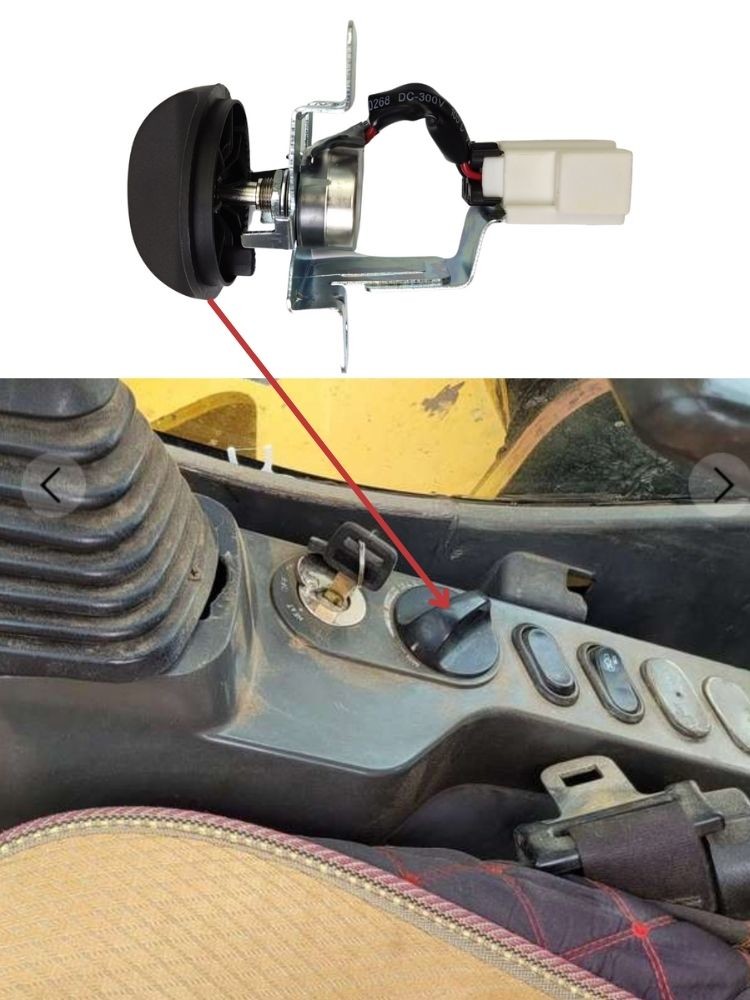 Komatsu PC200-8 Excavator Accessories Throttle Motor Accelerator 6D102