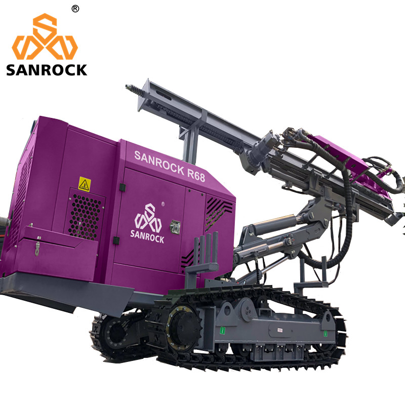 Hydraulic Crawler DTH Drilling Machine Mining Borehole High Efficiency