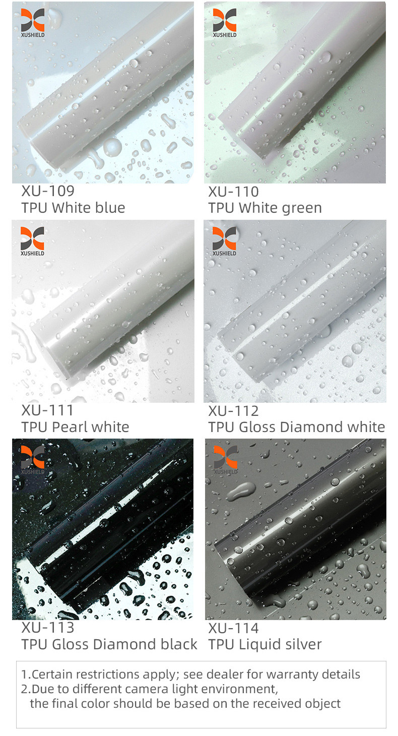 TPU White gold PPF Film Ultimate Plus Transparent Car Protective Film Matte Black TPU Paint Protection Film Stealth Car Wrap