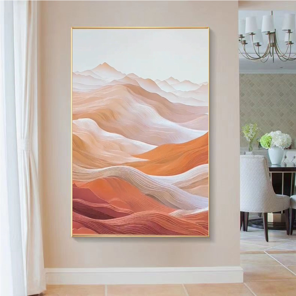 Home Decor Canvas Painting Medium Oil Painting Modern Landscape 3D Three Dimensional