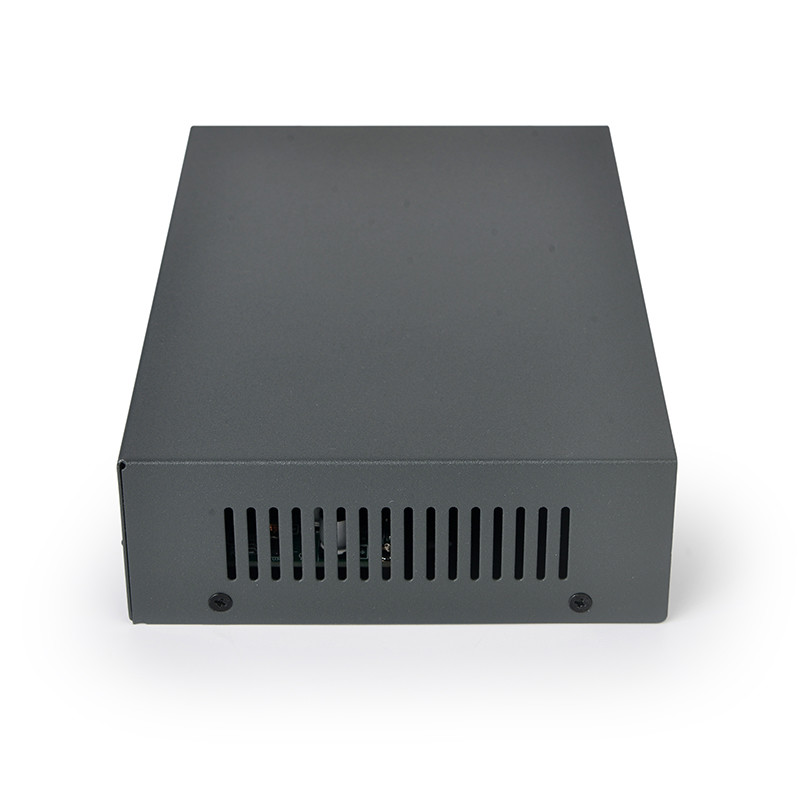 full metal case 4 ports 100Mbps IEEE 802.3af/a standard 65W power backplane bandwidth 1.2 Gbps uplink port POE switch