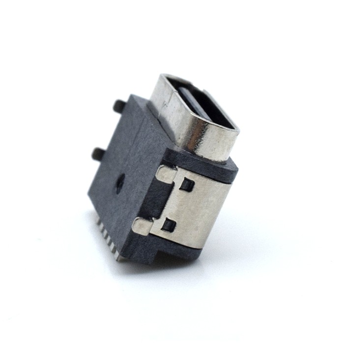 Waterproof USB Type C 6P Sinking IPX7 Connector Smt