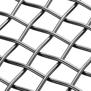 BBQ Grill Stainless Steel Crimped Woven Wire Mesh Tray 8 10 12 14 20 Mesh