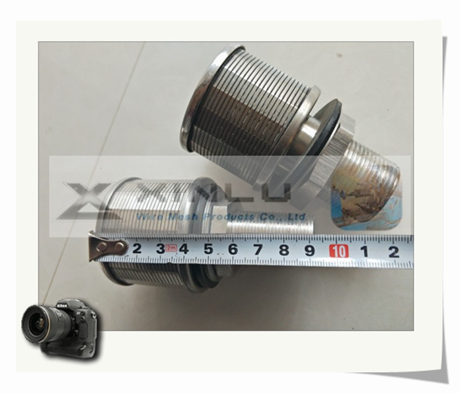 Stainless Steel Water Filter Nozzles Wrapped M24 Threaded 1 Ton Flow Rate