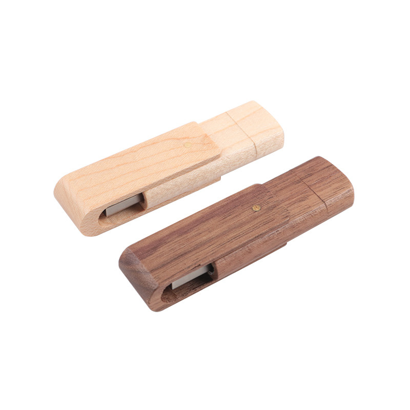 USB A and Type c Wooden USB Flash Drive with USB2.0/3.0 Interface Type for Fast Data Transfer