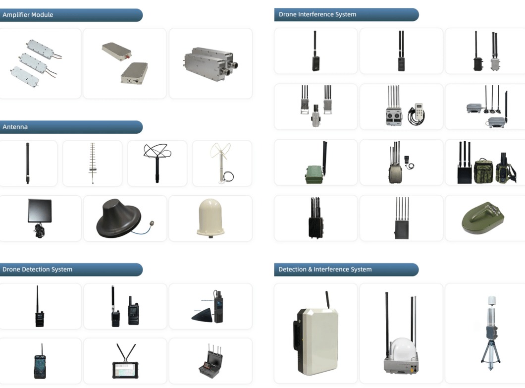 2.4G 5.8g 1.4G 5, 2g 900m Uav Signaling Equipment Uav Defense System Briefcase