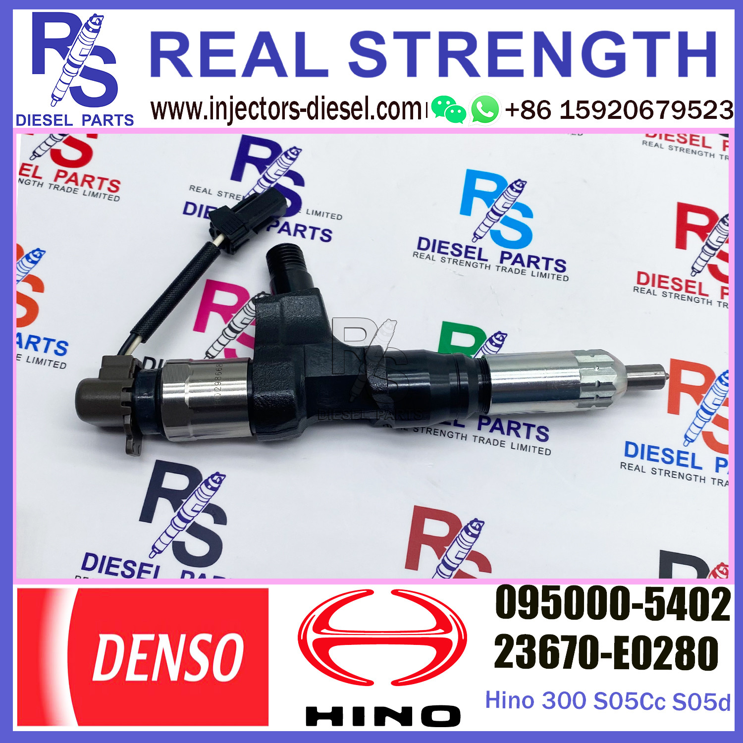 095000-540# diesel fuel injector for Hino 300 S05Cc S05d toyota dyna common rail injector 095000-5402 23670-E0280