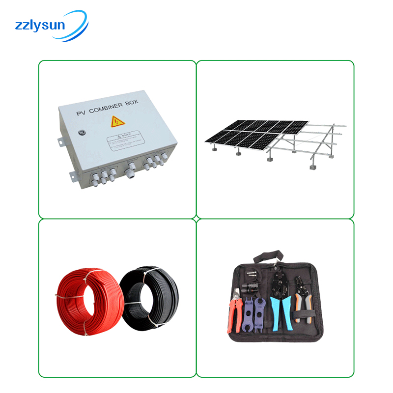 Photovoltaic Solar Panel Power System 9KW All In One For Home On Grid