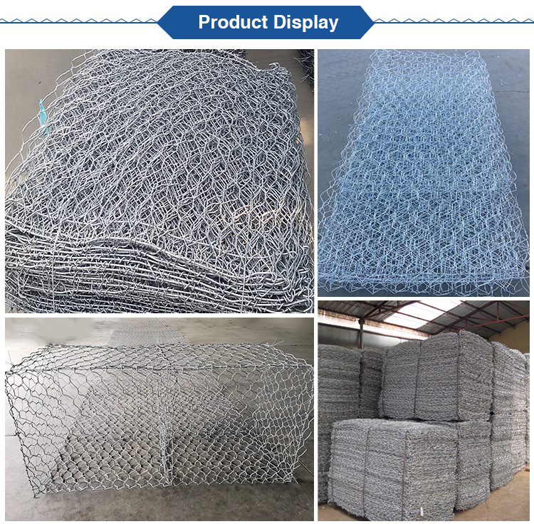 Heavy Galvanized Gabion Fence System Hexagonal 2x1x1m