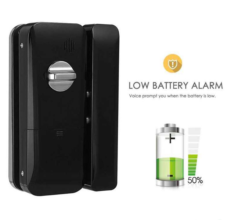 SHUWEI Password IC Card Wifi Sliding Door Lock WiFi Electronic Glass Door Lock