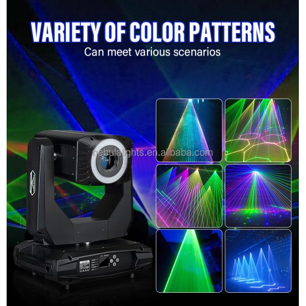 3W 6W 10W 12W RGB Light Stage Beam Disco Club Show Party Laser Moving Head