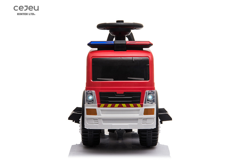 6V4.5AH Ride On Fire Truck With Police Sounds 12 Months Foot To Floor