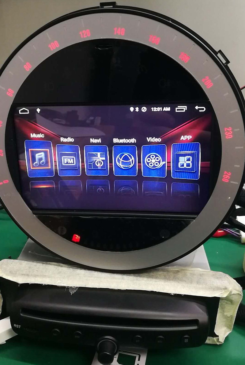 Ouchuangbo car audio gps stereo for 2007-2010 mini cooper R55 clubman android 7.1 OS 2GB RAM