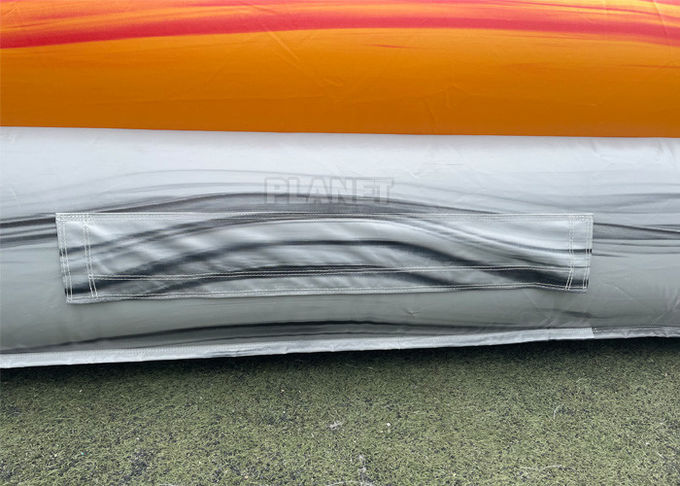 PVC Tarpaulin Puncture Proof Inflatable Water Slides With Pool