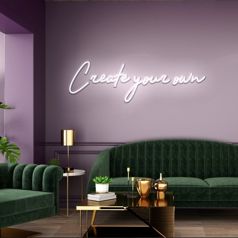 16mm UL Neon Wall Lights 25cm Words Custom Acrylic Led Signs