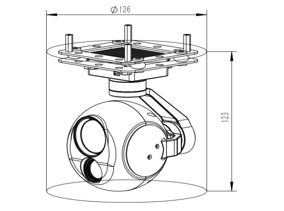 10x Visible Light Optical Zoom Camera 640*512 Thermal Dual Light