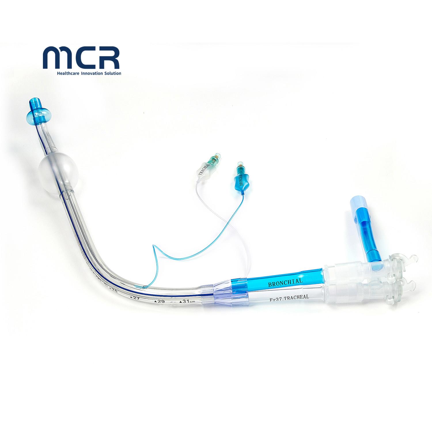 Medical Grade PVC Double Lumen Endobronchial Tube PU Micro-Thin Balloon