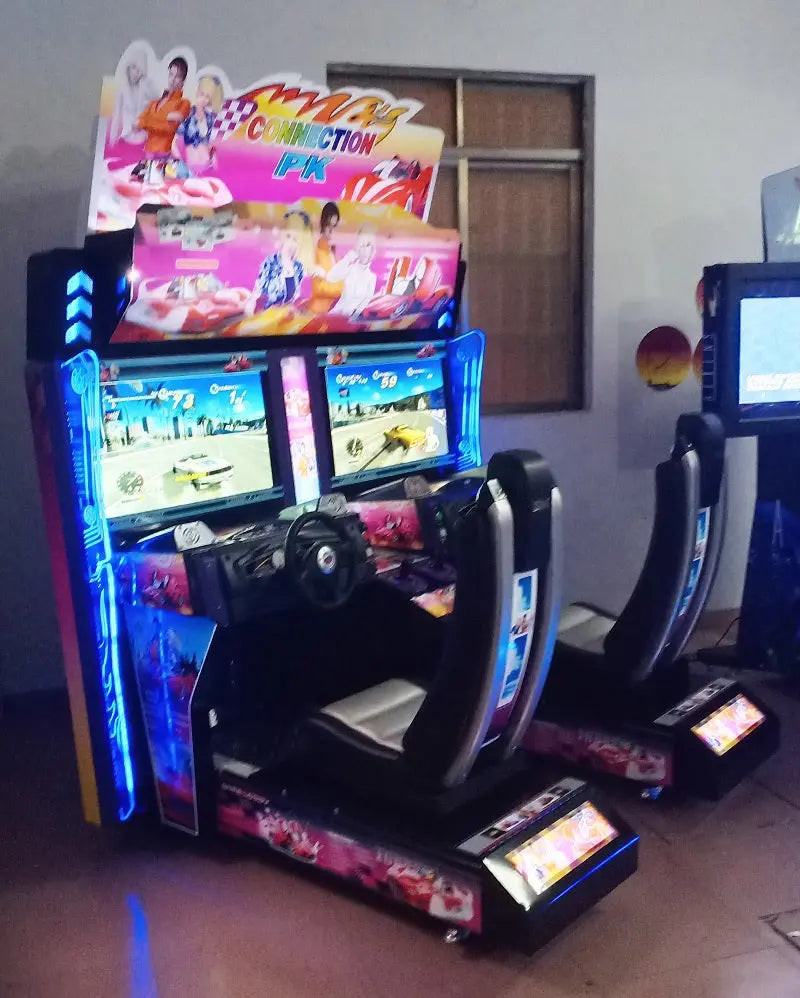 Classic 2 Coast Outrun Car Race Game Simulator Double Players Arcade Twins
