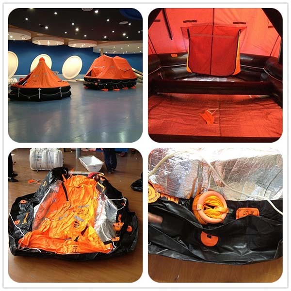 CCS, DNV-GL, BV Approved ISO9650 Standard 4-12 Persons Valise Bag Small Leisure Life Raft