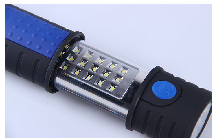 Blue Ultra Bright Portable LED Work Lights With Household 12V Charging Adapters