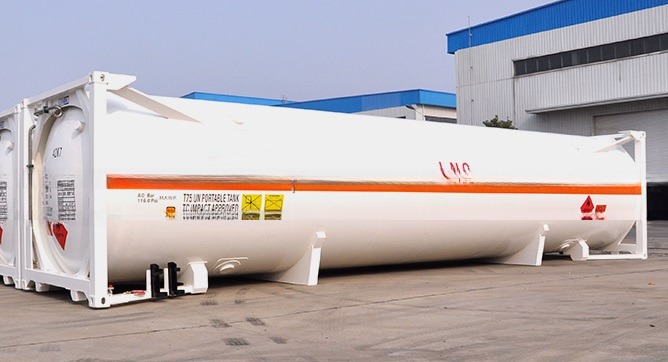 45 m3 ISO UN T75 Cryogenic 40ft Tank Container for LNG Liquid Oxygen Carbon Dioxide LIN LOX LAR BV CSC Certified 18Bar