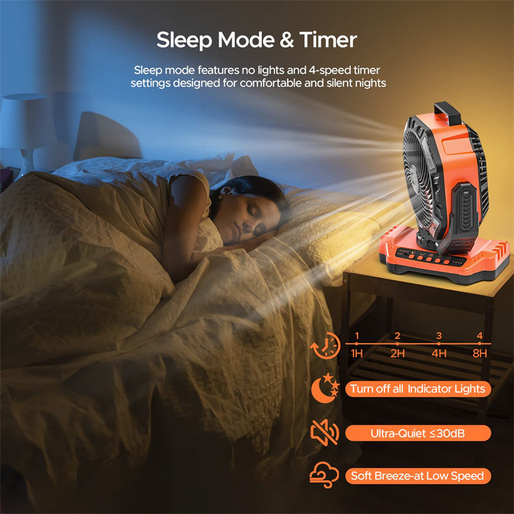 Socool Fan 4kg Multifunctional Portable Fan Power Supply Rechargeable Battery Less Than 50 DB Noise Level
