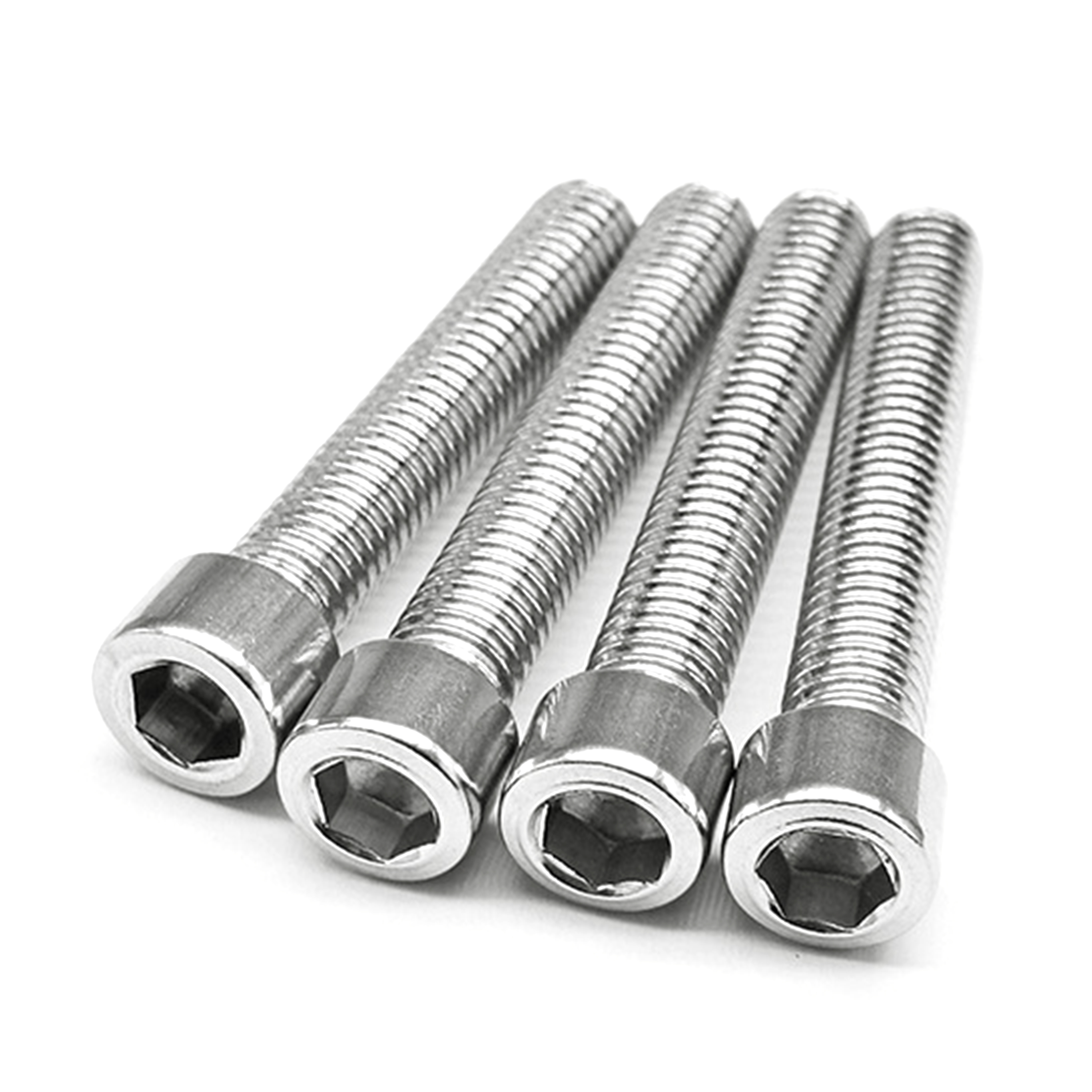GB Standard M3-M12 304 Stainless Steel Hex Socket Fillister Cap Head Threaded Bolt A2-70