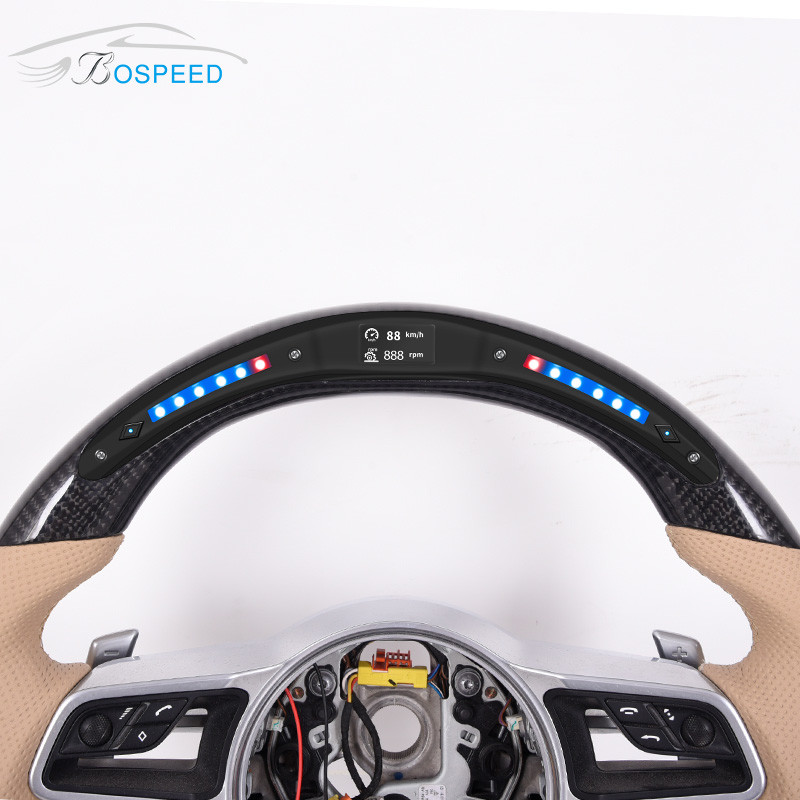 Personal Customization Porsche 991 Steering Wheel 6K Plain Weave