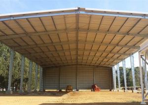 Buy cheap Open Sides Garage Metal Warehouse Buildings Construction Metal Sheds Design product