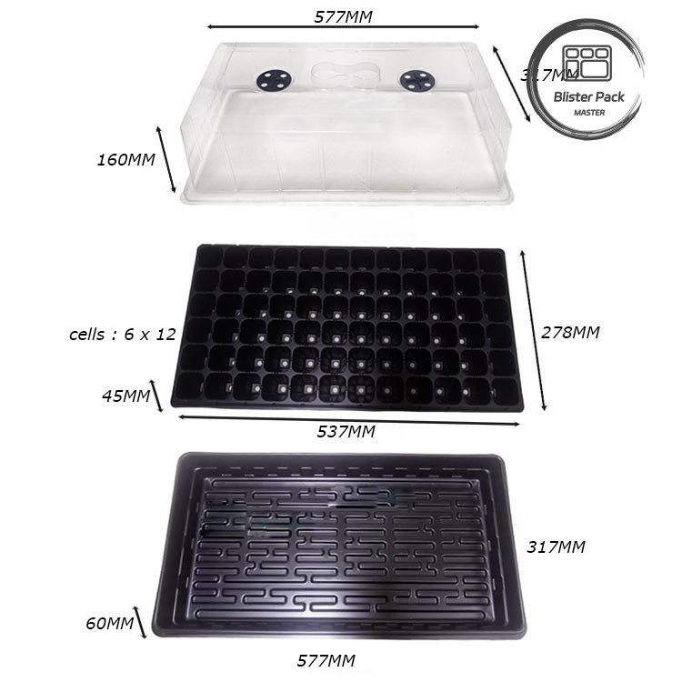 Economical Plastic Seedling Trays For Tomatoes Efficient Germination System For Seed Starters