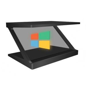 180 Degree 3D Hologram Pyramid Display Floating Projection Display Cabinet