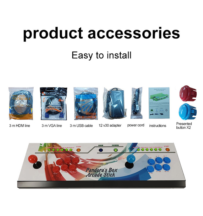 Home Use Arcade Games Luxury Wire Iron Console With Small Press Button Game Console For Sale