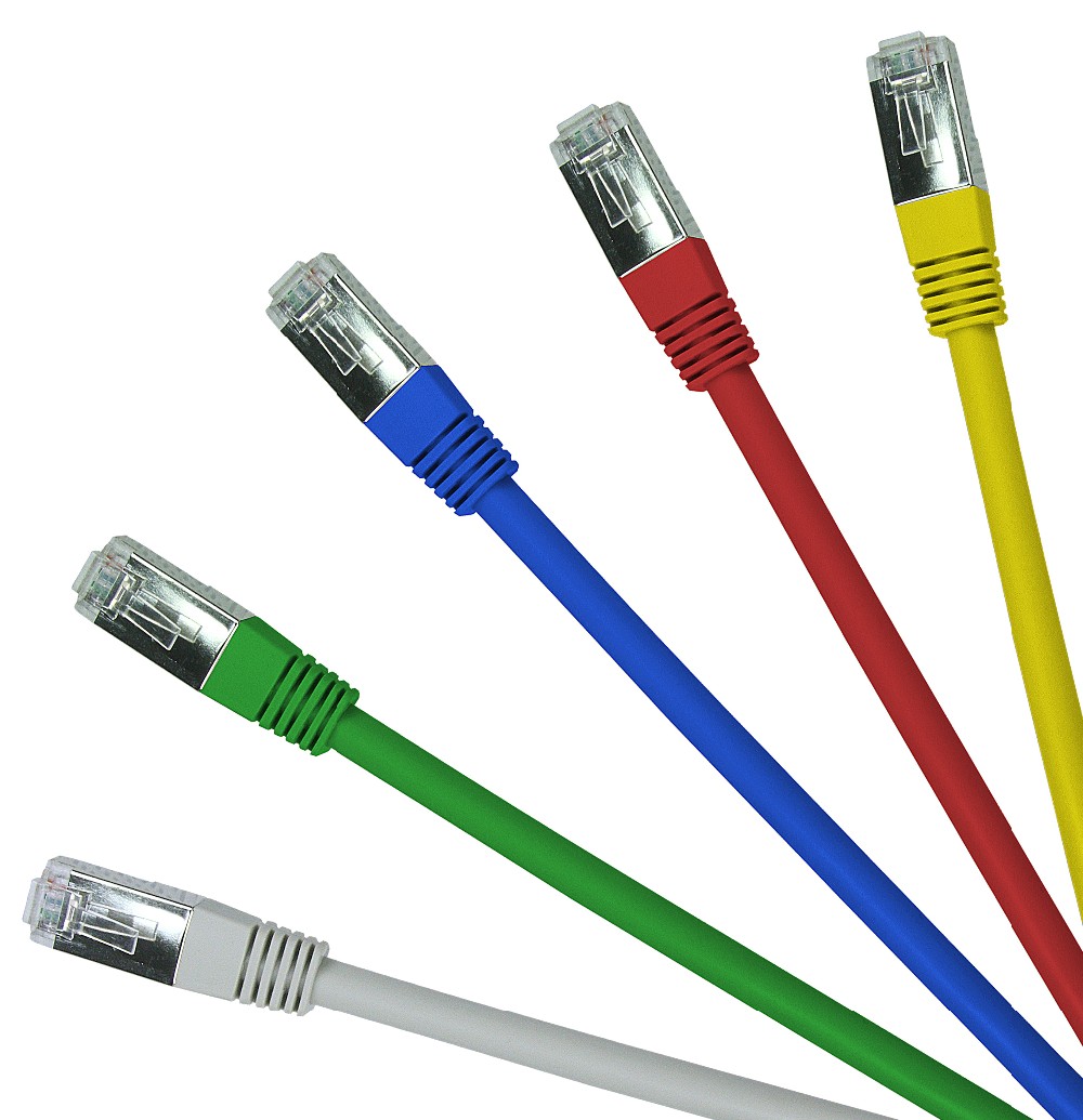 Blue Patch Cord Cable HDPE Insulation LSZH/PVC Jacket Customized Length