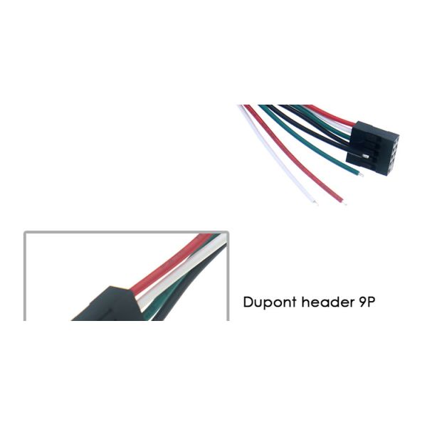 OEM 2.54mm Pitch 9 PIN Header Dupont Connector Wire Harness Cable