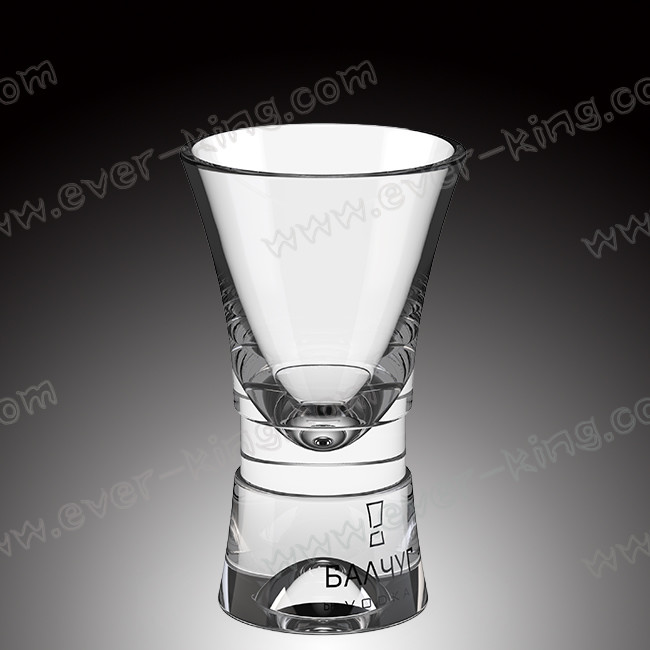 Bullet Shape Vodka Transparent Glass Cup Non Toxic Odorless