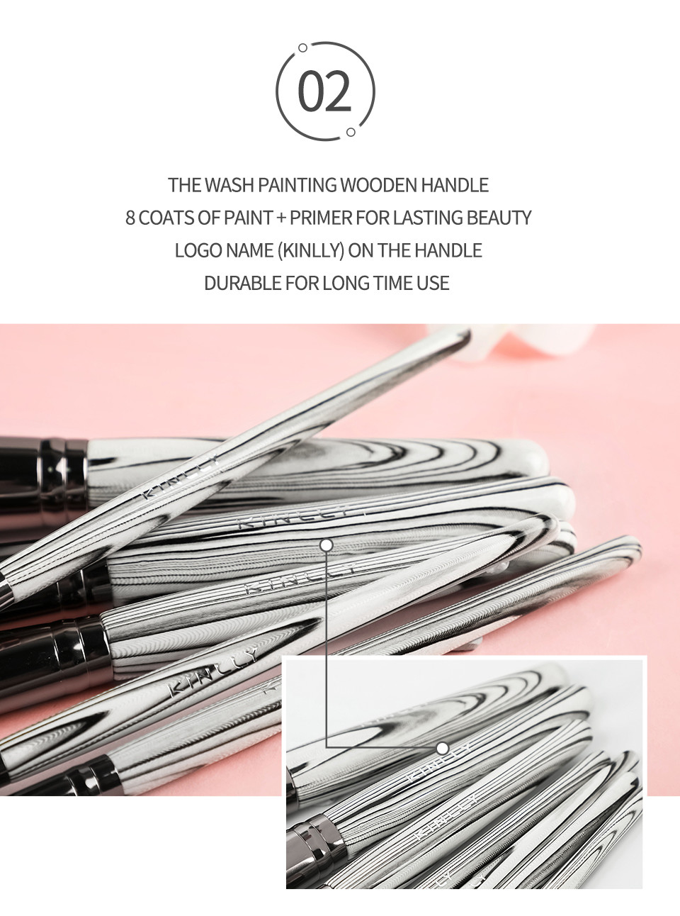 7PCS Paper Box ISO9001 Makeup Brush Gift Set for Face