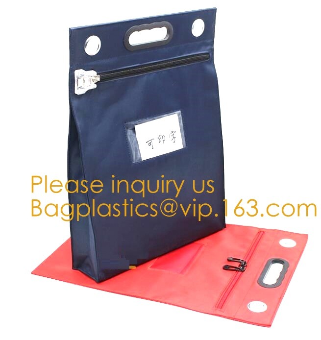 Locking Security Money Bag Cash Bank Deposit Bag with Two Keys Bank Security Deposit Bags Cash Bag With Locking bagease