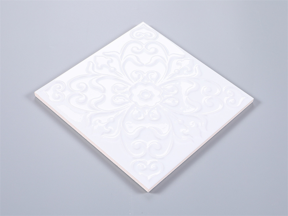 Non-Slip W.A 6% Floor Tiles 200x200mm For Living Room And Durable Ceramic Rustic Tiles For Dining Room
