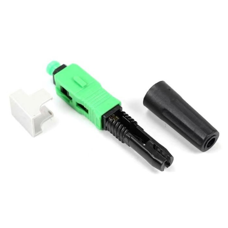 0.125mm Fiber Diameter SC APC SC UPC Fiber Optic Fast Connector for FTTH Field Assembly