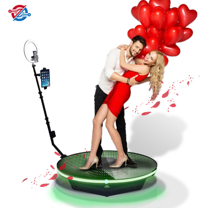 Full Color 360 Photo Booth Go Pro Camera 360 Surround Automatic Rotating Stand Platform