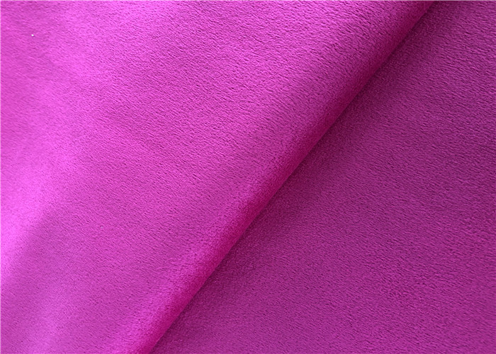 One Side Brushed Micro Suede Polyester Fabric Knitted Textiles For Garment